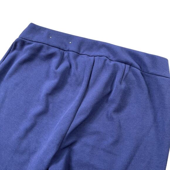 Chico’s Pants Womens 3R US 16 Nocturne Navy Textured Wide Leg Trouser Grommet - Picture 3 of 16